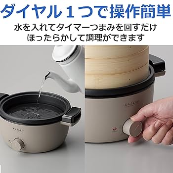 Amazon | アピックス 電気せいろ蒸し器 むしざんまい AMZ-450GY