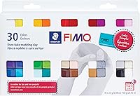 Staedtler FIMO Soft Polymer Clay 30-Piece Starter Kit: Oven-Bake Modeling Clay for Jewelry, Sculpting & Beginner Crafts, Assorted Colors