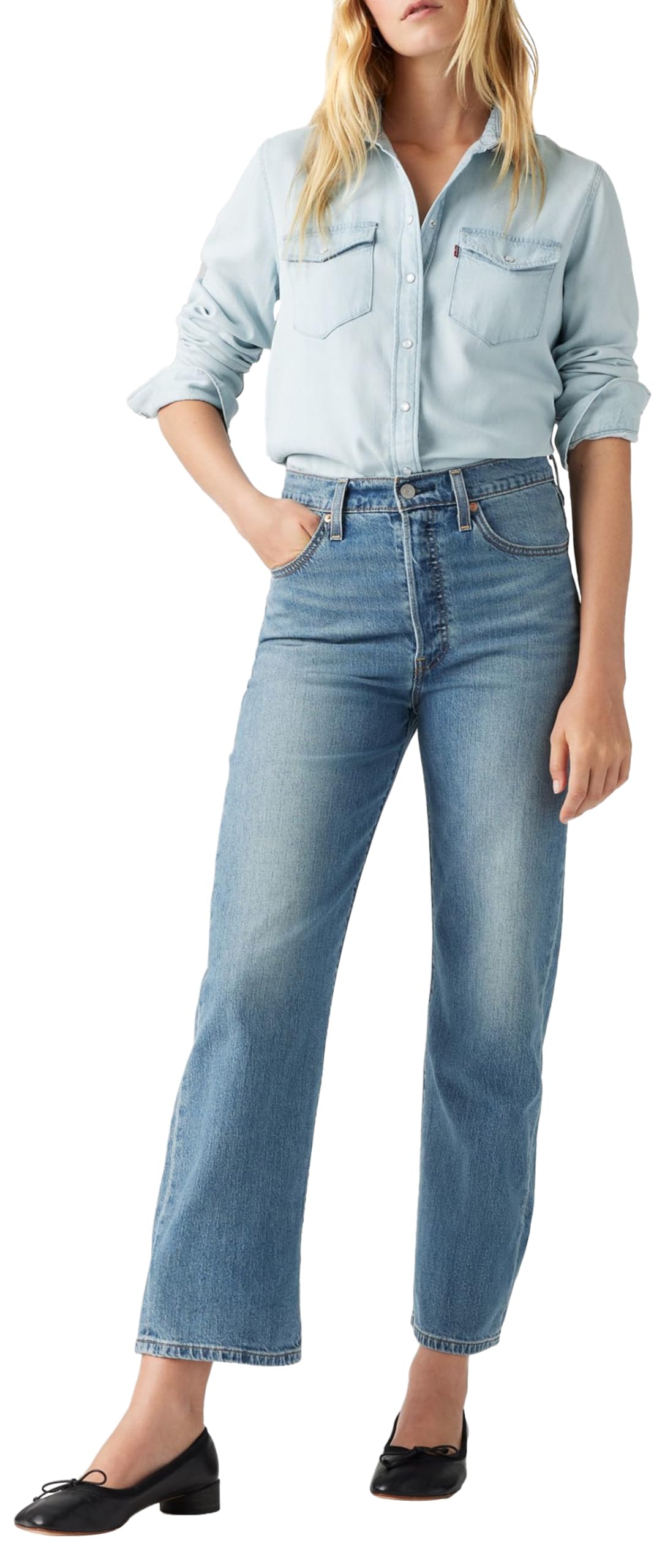 Levi's Women's Ribcage Straight Ankle Jeans — view 5