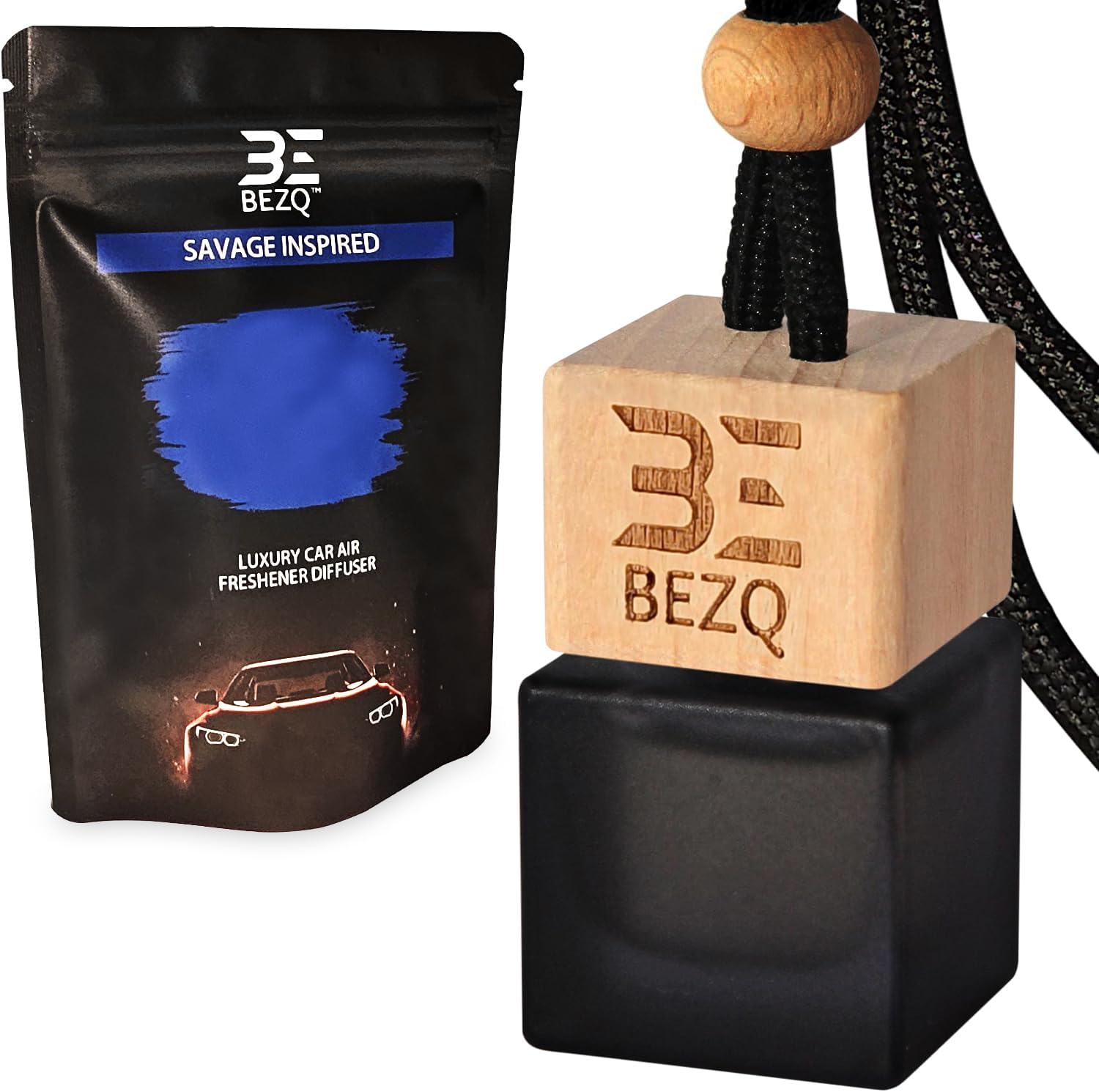 Savage Car Air Freshener for Men | Vent Clip | Sauvage Inspired Car Fragrances | Strong Perfume - Car Freshener | Car Odour Eliminator | Creed Air Freshener Car | Car Scent by BEZQ