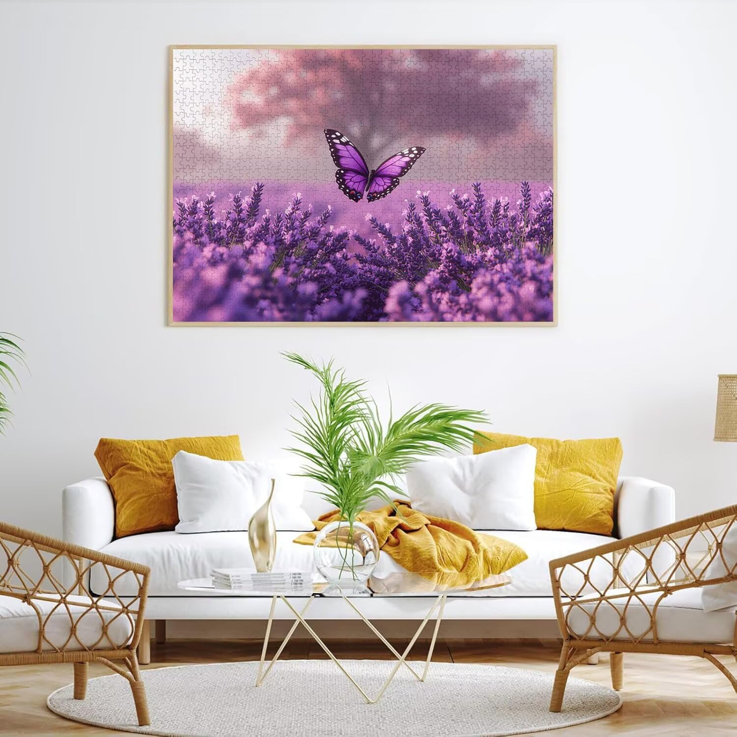 5000 sztuk puzzli dla dorosłych gry rodzinne, lawendowy motyl n-815