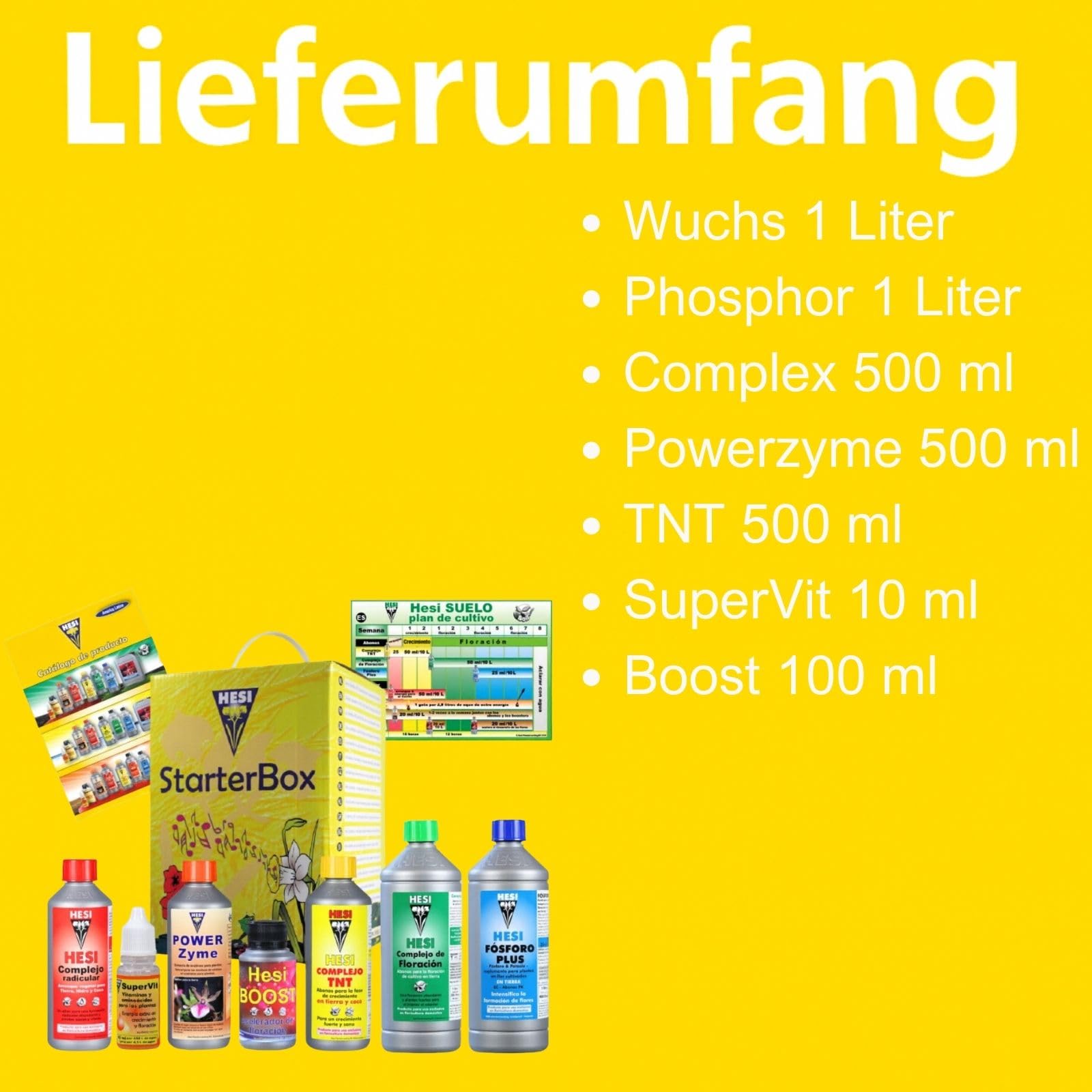Weedness Hesi Dünger Starter Kit Erde Groß - Grow Pflanzen Orchideen NPK Bio Kit Naturdünger Anbau Indoor Outdoor Bonsai Organischer