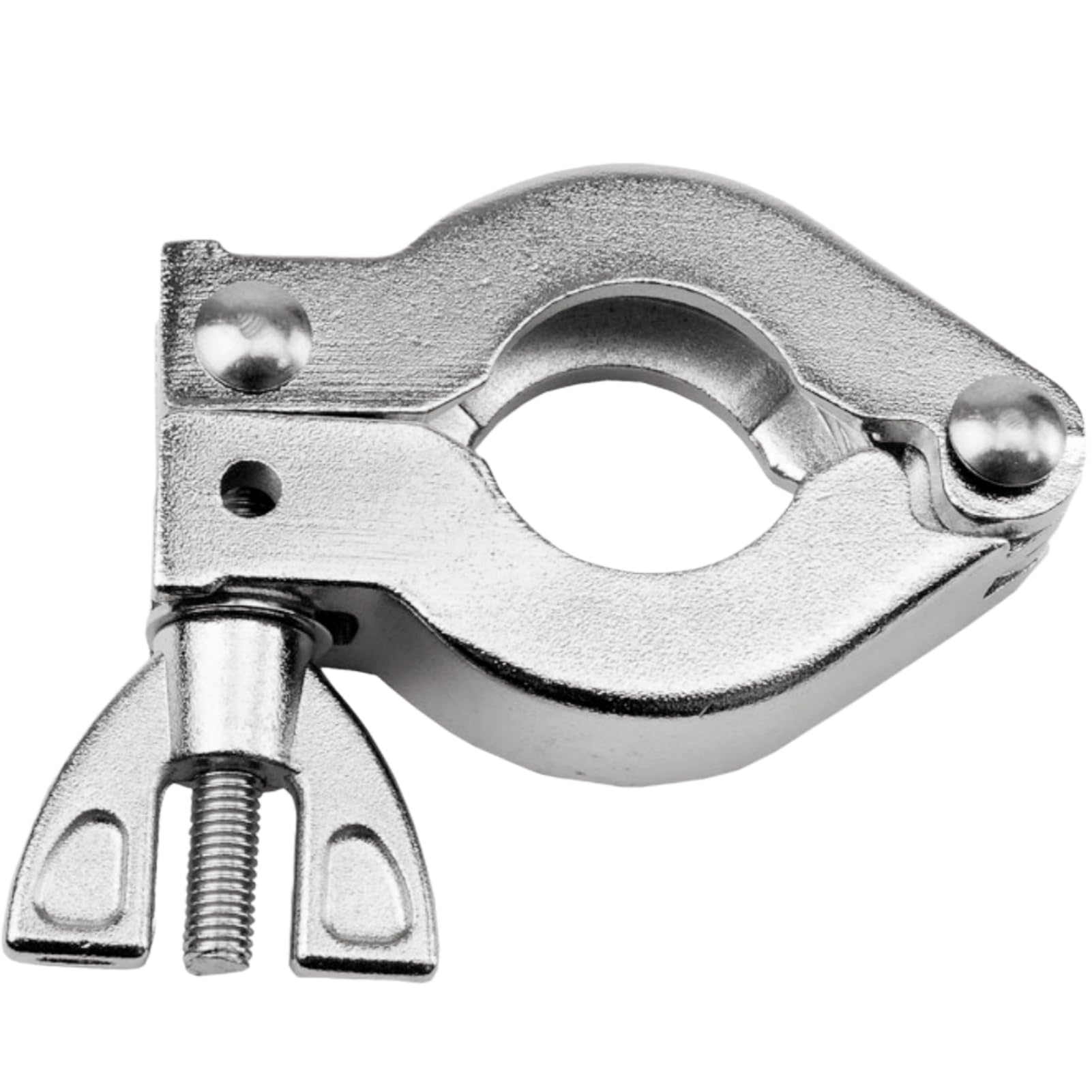 2 Pcs KF-40 Quick Clamp with Wing Nut Closure - ISO-KF Vacuum Fittings(Aluminum KF10/KF16)