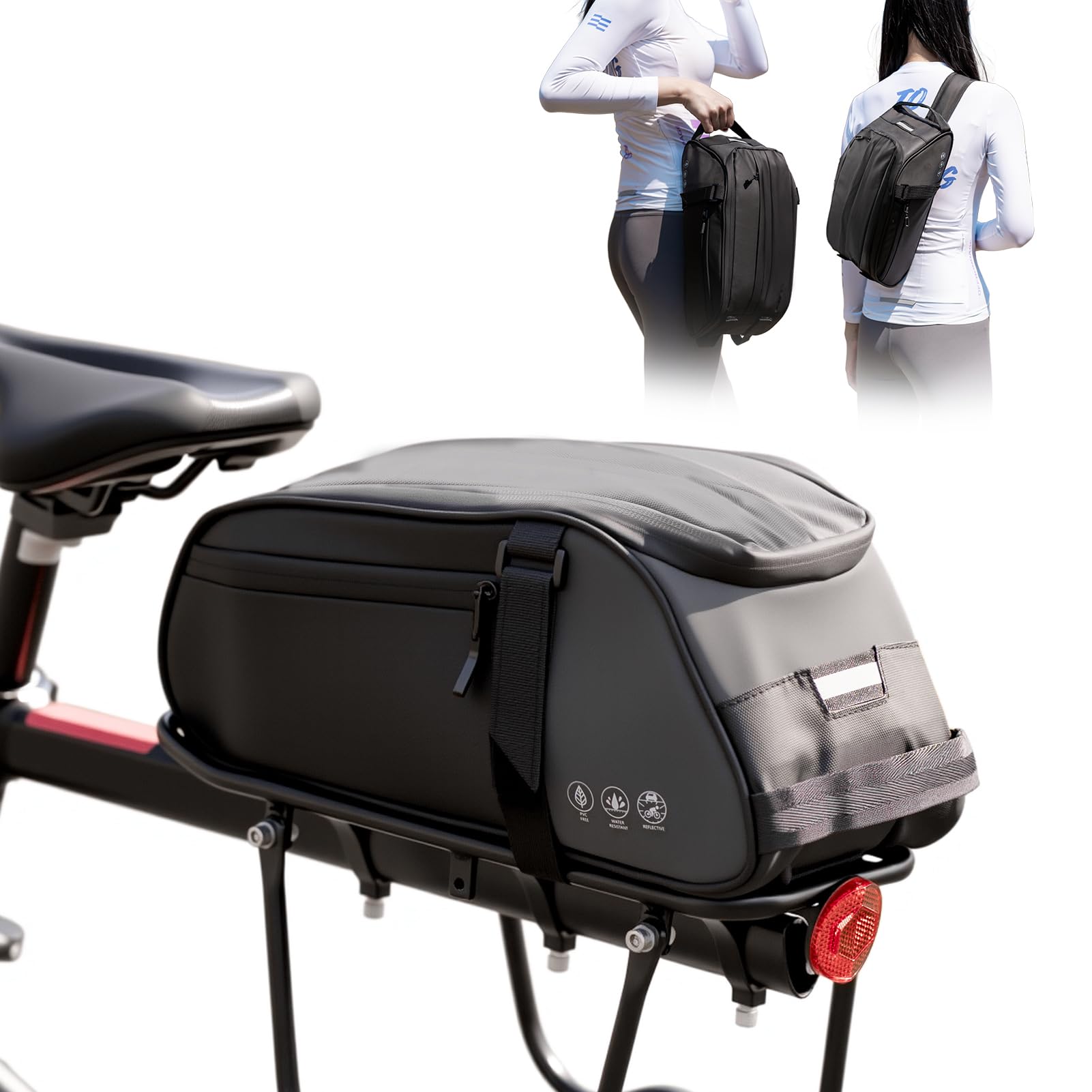 Amazon.com: OFFBONDAGE Bike Rack Bag, Reflective Waterproof Bike