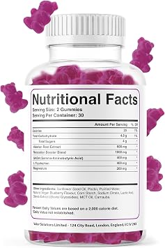 Sleep Gummies with Magnesium | Blueberry Dreams Flavour | Night Bedtime Support | Vegan Chewable Gummys 60 Gummies (30 Servings)