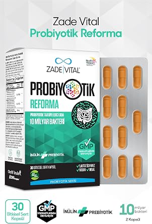 Zade Vital Probiotic Reforma مكمل غذائي يحتوي على البروبيتيوتيك 30 كبسولة (1 x 30 قطعة)