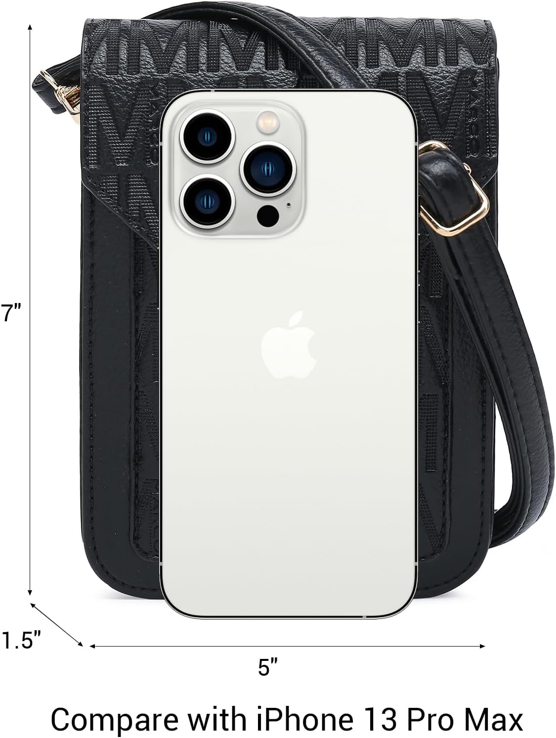 MKP Women Fashion Signature Lightweight Cute Small Crossbody Bags Cell Phone Purse Wallet Shoulder Bag With Snap Closure - Image 5