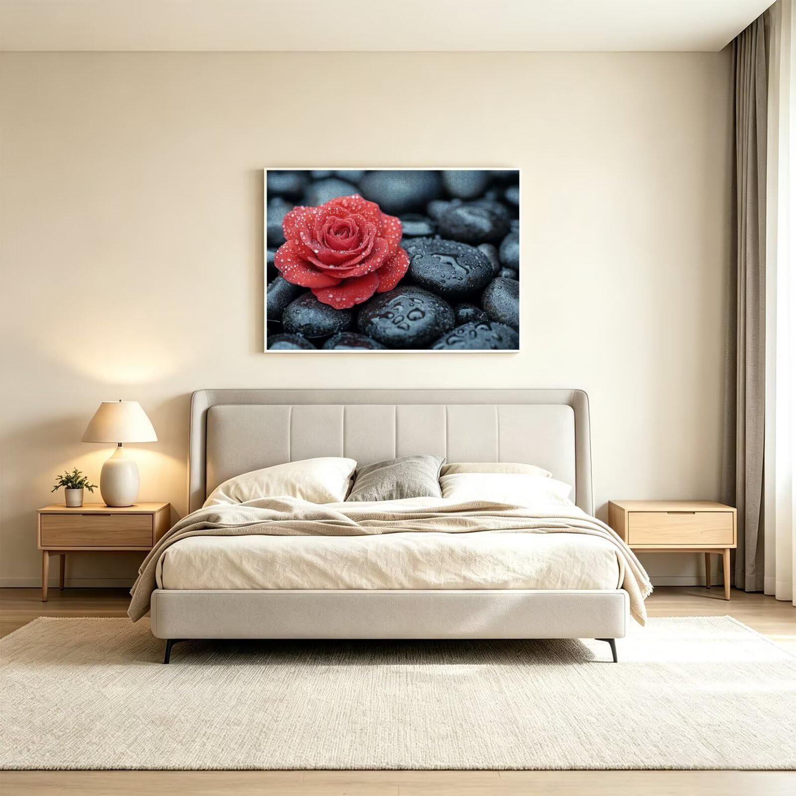 Puzzle 3000 elementów dla dorosłych, gry rodzinne, kwiat róża, n-282