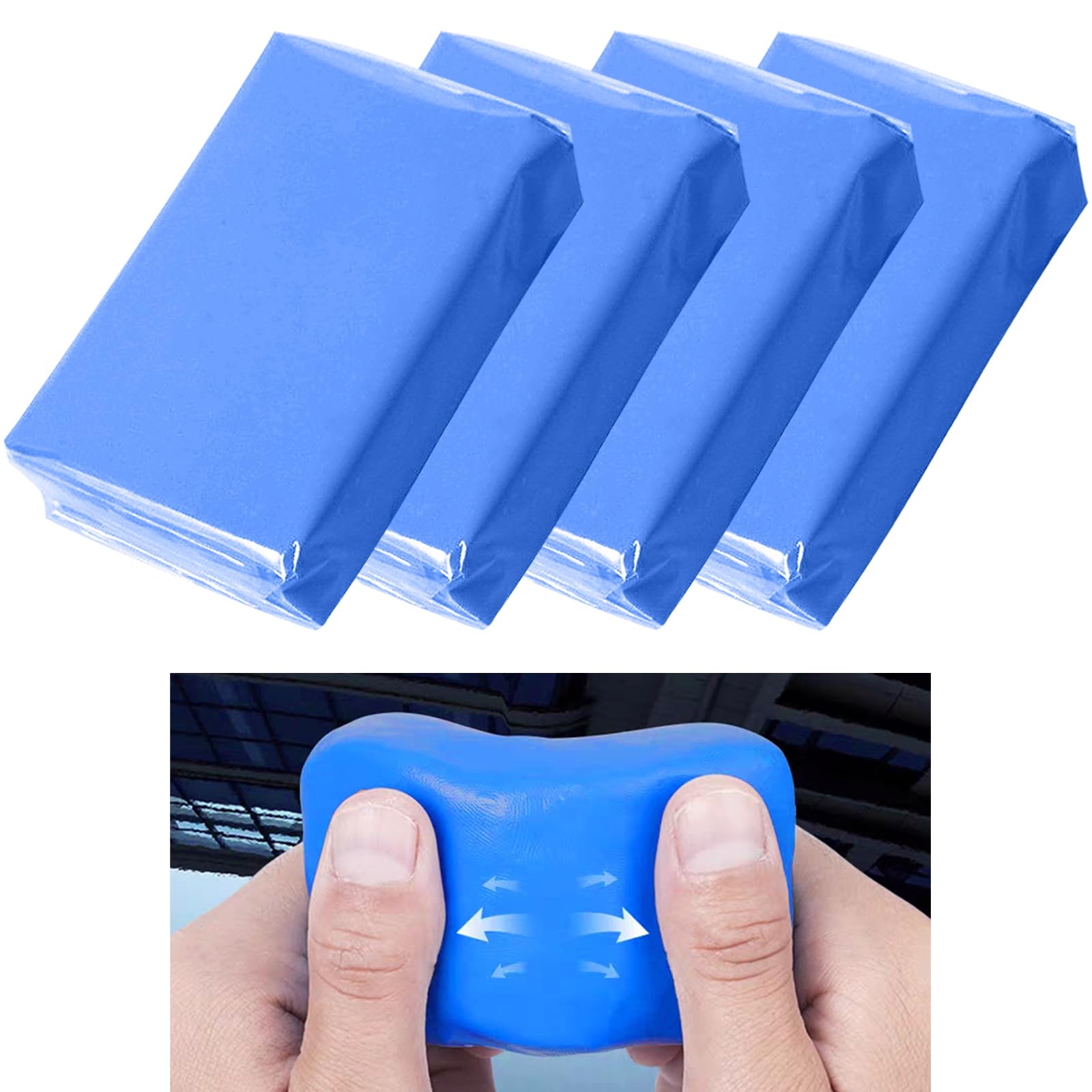 4PCS Auto Detailing Car Clay Bar Magic Clay Bar Cleaner Detailing Tools, for Car Detailing Clean Car Wash 100g Each