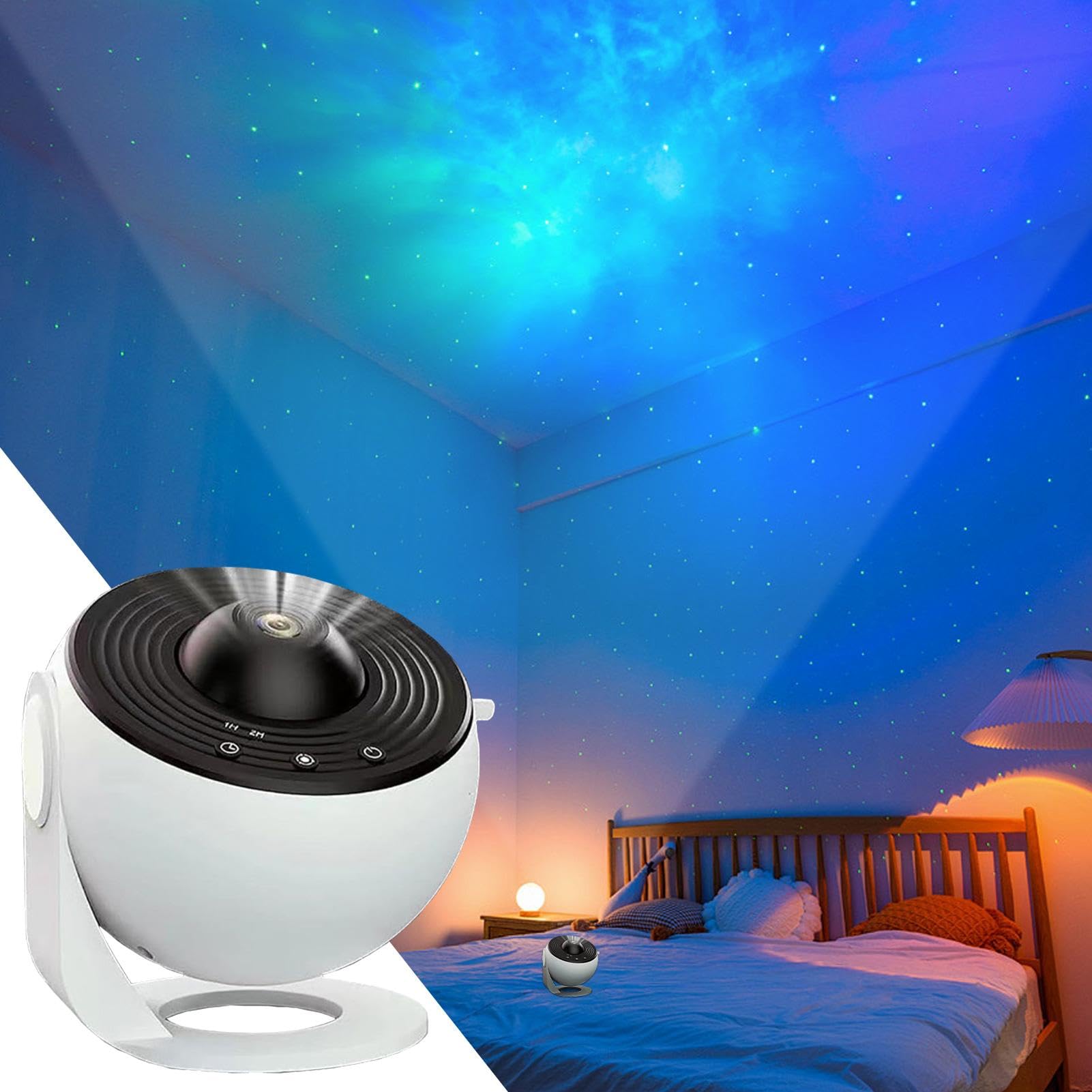 Proiettore di luce notturna a forma di stella, 13 in 1, proiettore, luce notturna a soffitto con stelle stellate, lampada a LED con timer per adulti, tutte le età, amici