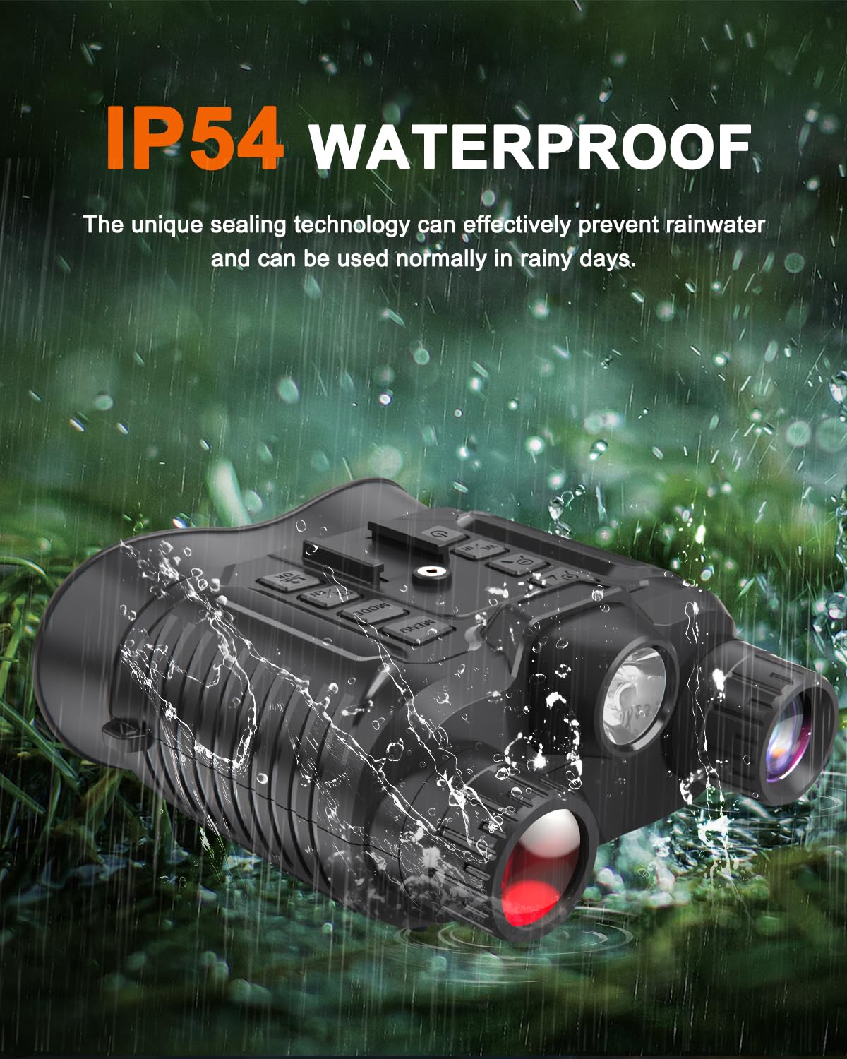 Night Vision Goggles Head Mounted - 4K Night Vision Binoculars 1312ft 8X Digital Zoom, Saves Video and 36M Photos, for Helmets, Long Range IR Night Vision Goggles