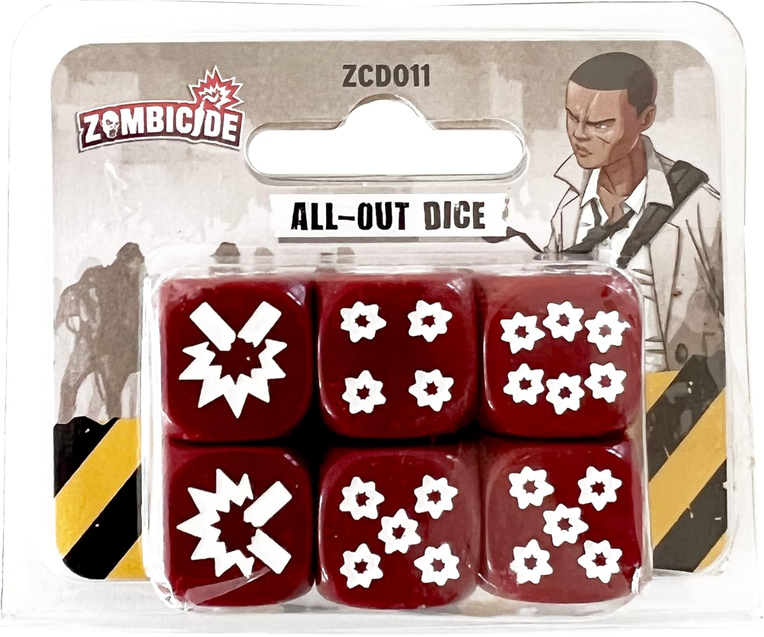 Zombicide 2nd Edition All-Out DICE - Enhance Your Gaming Strategy! Cooperative Strategy Game, Ages 14+, 1-6 Players, 1 Hour Playtime, Made by CMON