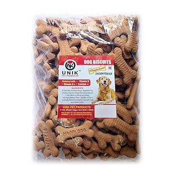UNIK Dog Pet Food Calcium Treat Healthy Chicken Adult Dog Biscuits 250 Grams