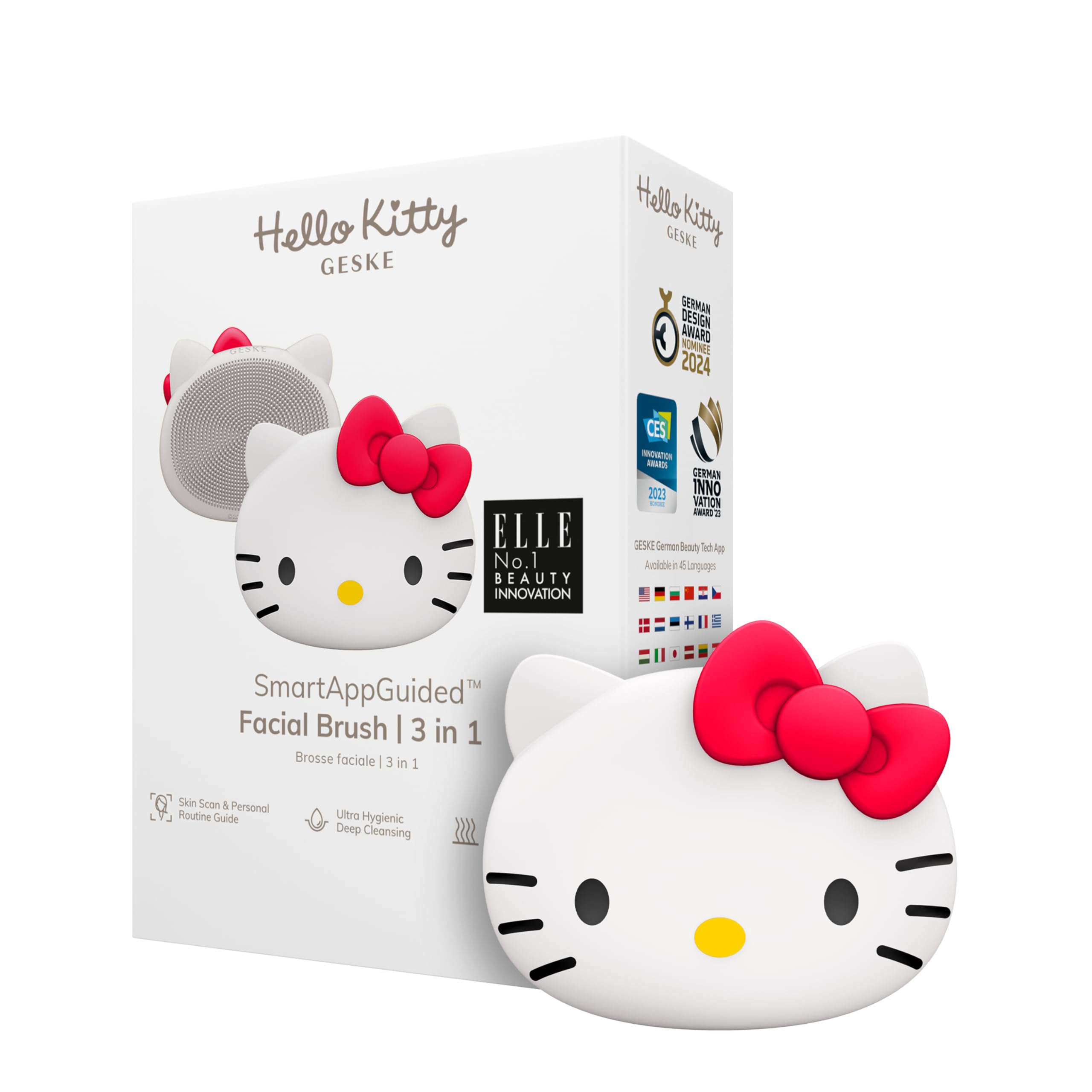 GESKE x Hello Kitty | SmartAppGuided™ Facial Brush | 3 in 1 ...