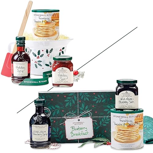 Paquete de regalo juego de regalo de cuenco de masa navideña 2022 + regalo de desayuno de arándanos