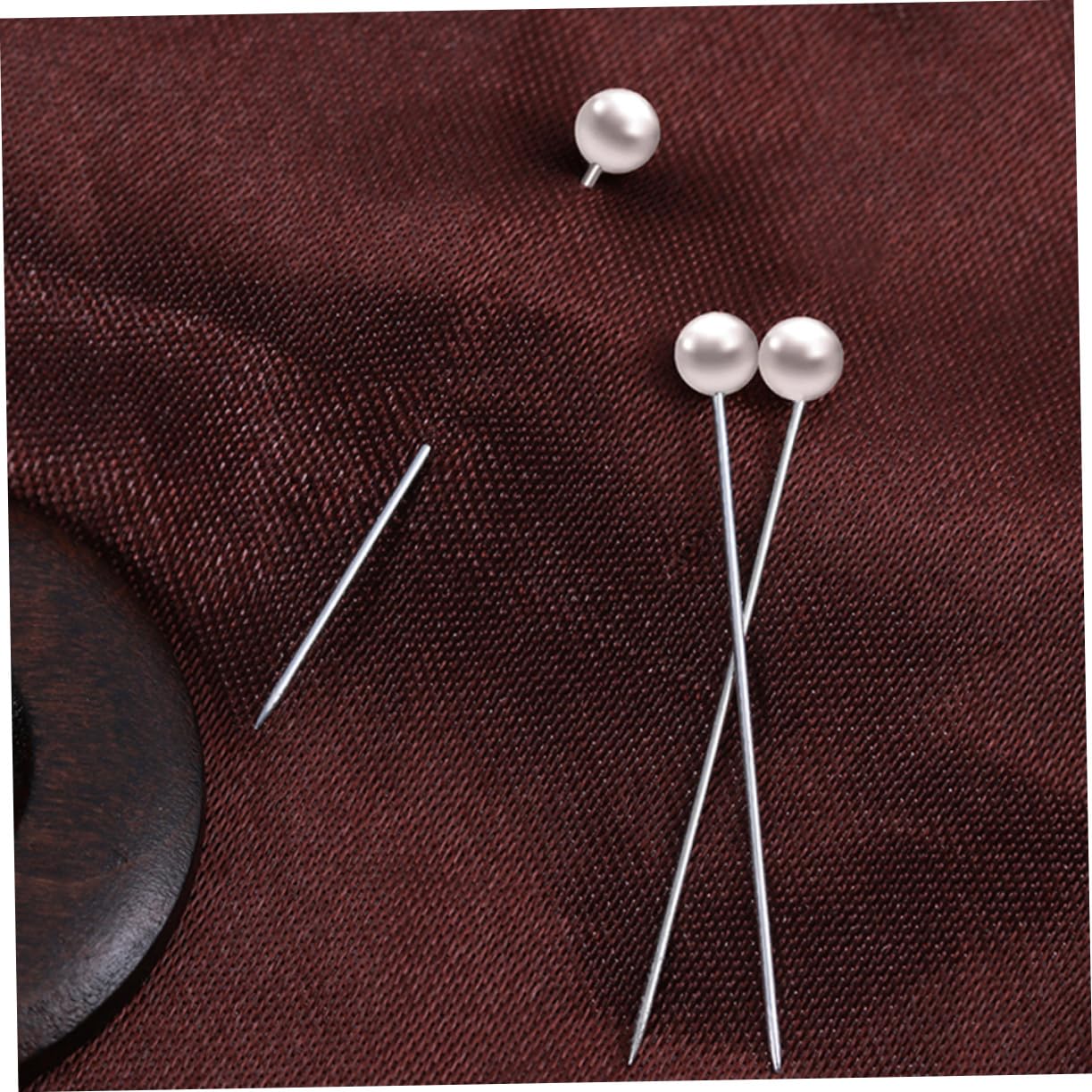 OSALADI 600pcs Pearlized Pins Pack Fabric Head Pins for Sewing Quilting Knitting Beautiful for DIY Crafts