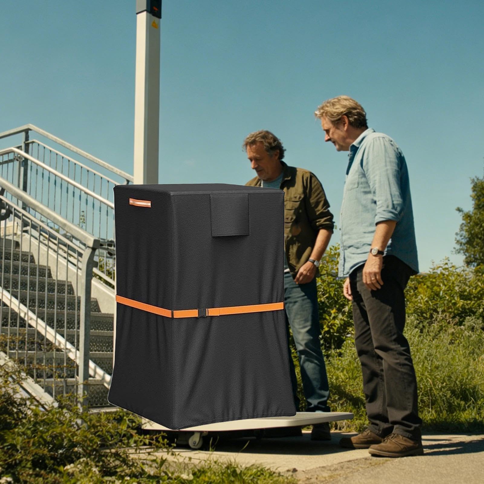 Copertura per montascale | Tessuto Oxford impermeabile – Copertura protettiva per ascensore elettrico mobile – per interni ed esterni, giardino, cortile, balcone, terrazza, cortile, portici