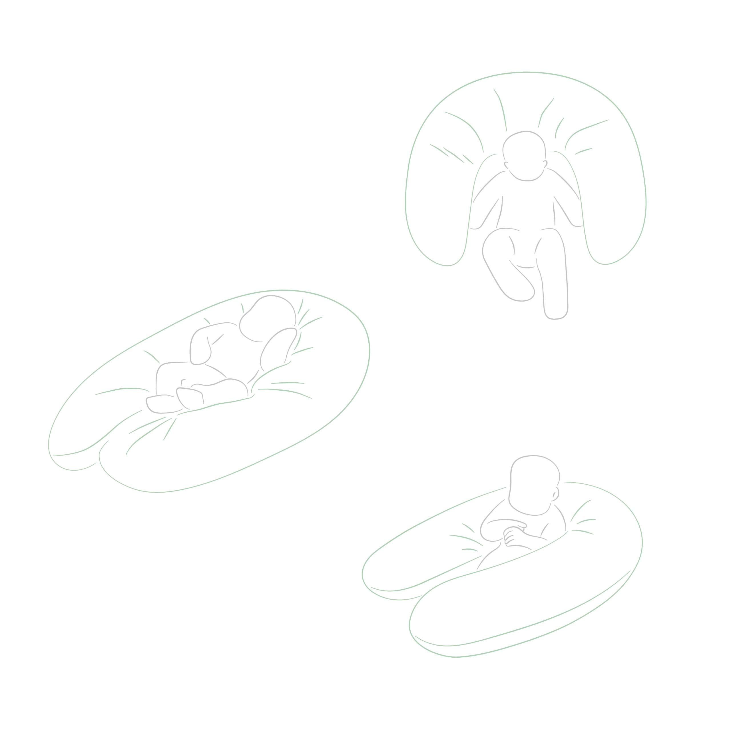 Cuscino Allattamento Lumaland XXL 190 Cm - Ecologico, Traspirante, Sfoderabile