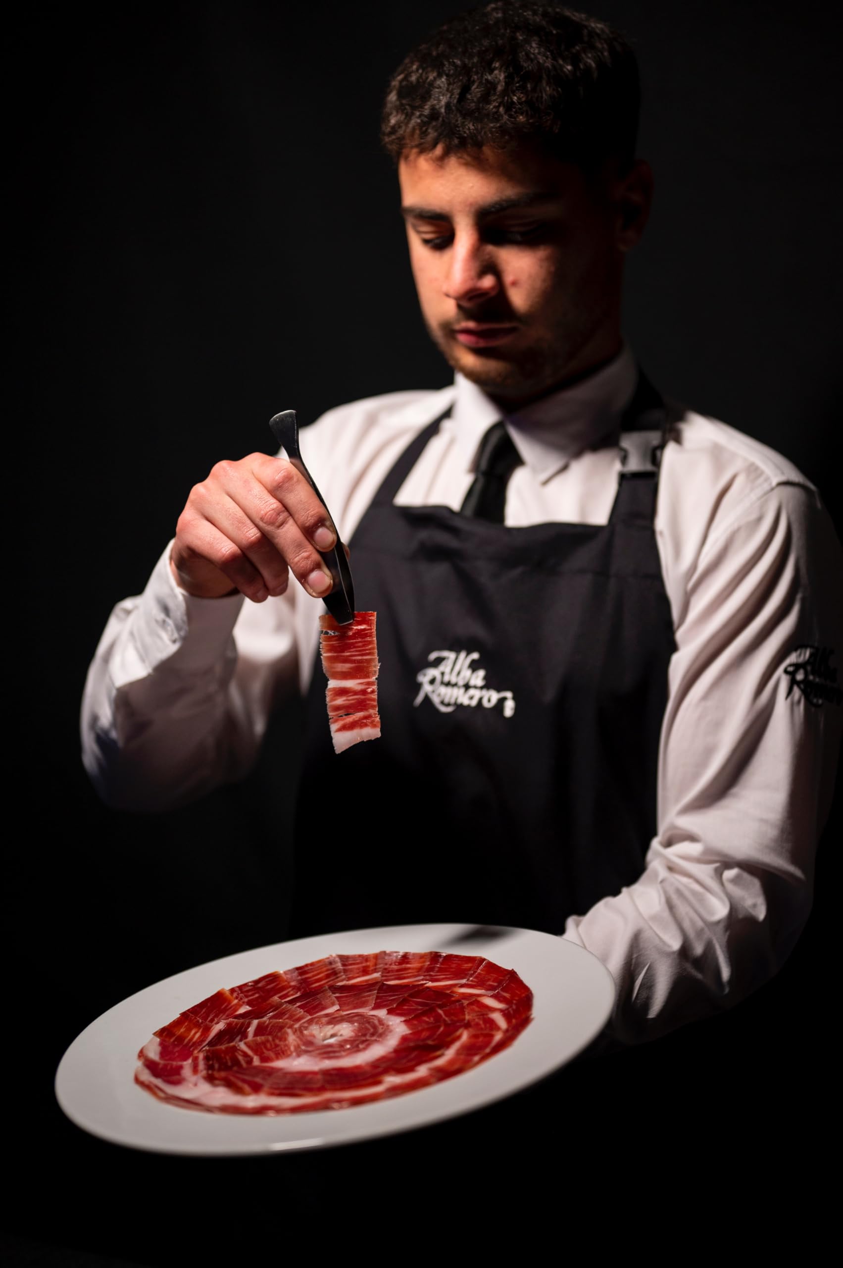 Jamón 100% Ibérico de Cebo de Campo loncheado y envasado al vacío | Lote de 15 sobres (80gr/ud) | Cortado a mano | ALBA ROMERO |