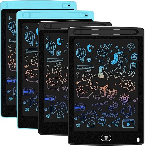 Tableta de escritura LCD para niños, tablero de dibujo reutilizable de 10 pulgadas, tableta de dibujo colorida para niñas y niños de 3, 4, 5, 6, 7