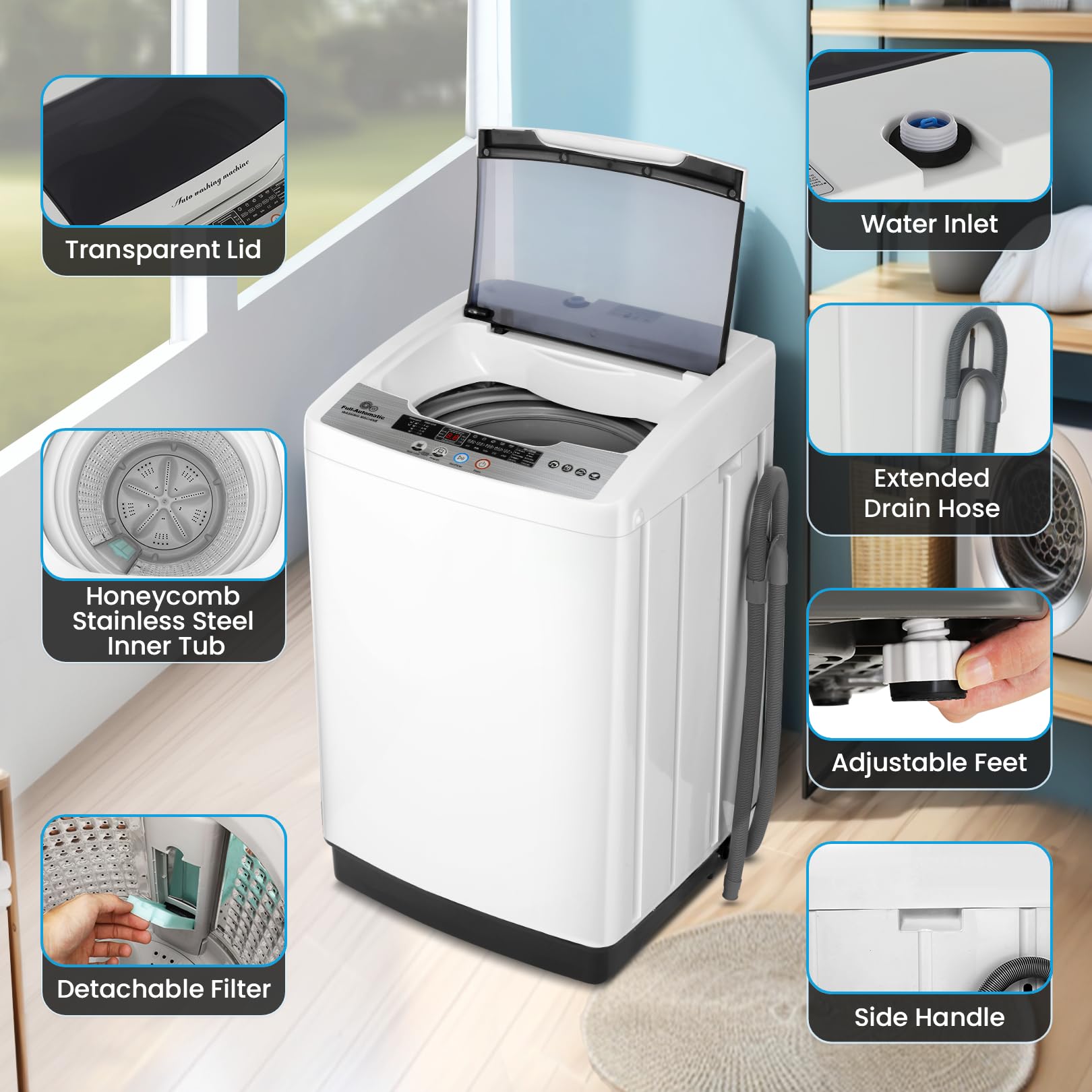 Nictemaw Portable Washing Machinenull