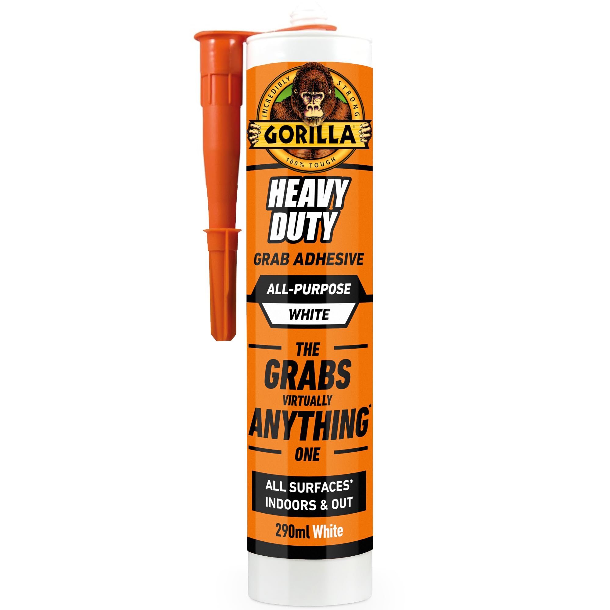 Gorilla 2044001 Heavy Duty Grab Adhesive White 290ml