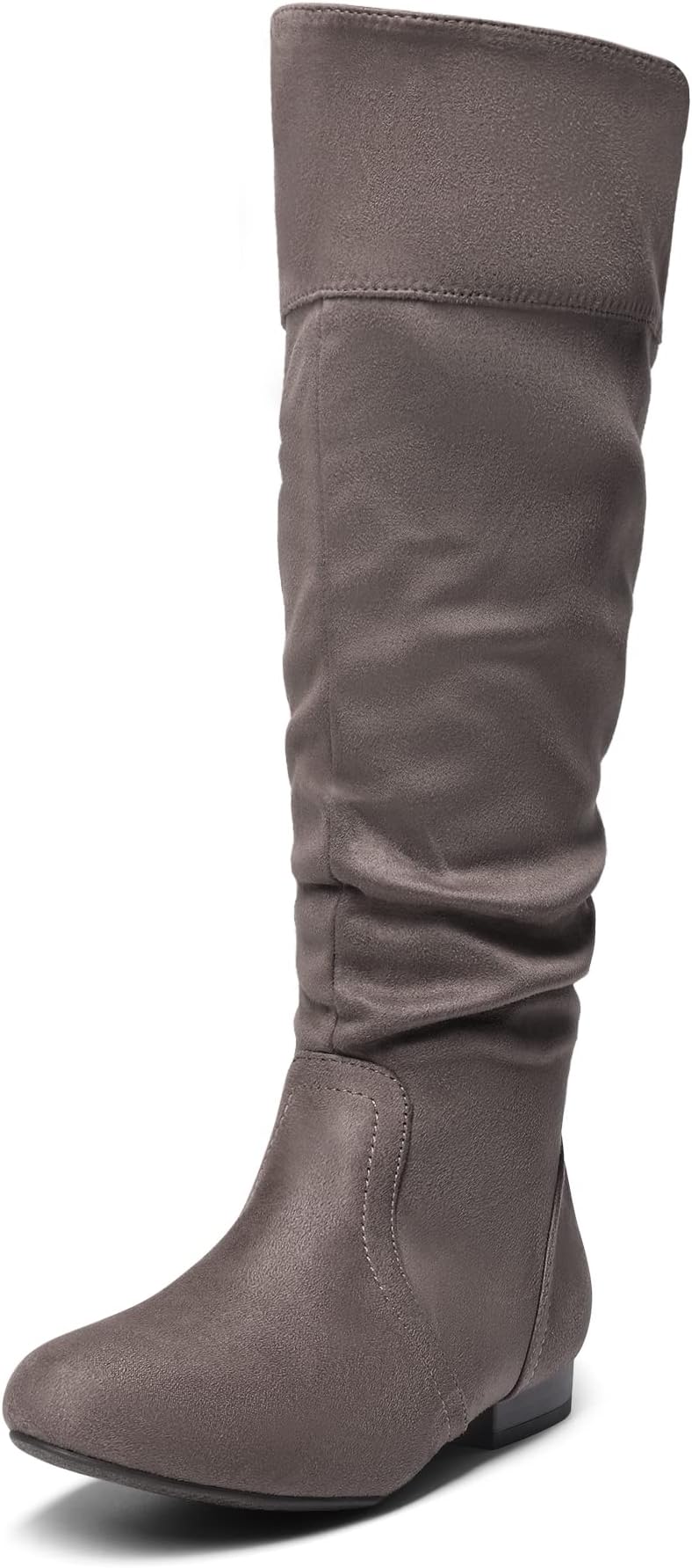 DREAM PAIRSWomen's Knee High Boots and Pull On Fall Weather Boots, Ladies' Fashion and Comfortable Walking Boots, Zippers Boots, and Flats