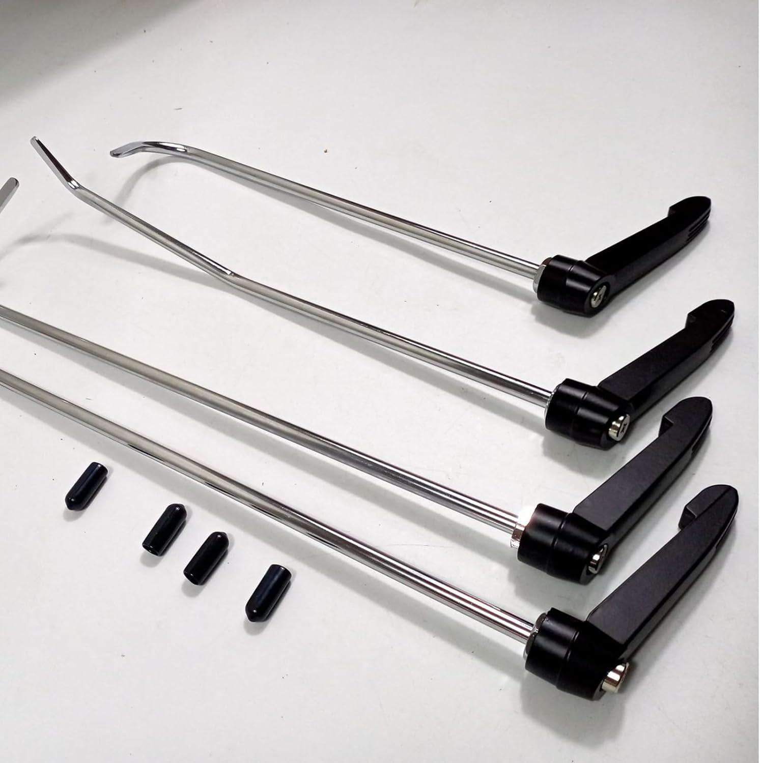 Complete Car Body Puller Set Damage Removal Rod with Angled Pullers and Comfortable Handle for Easy Panel Repair