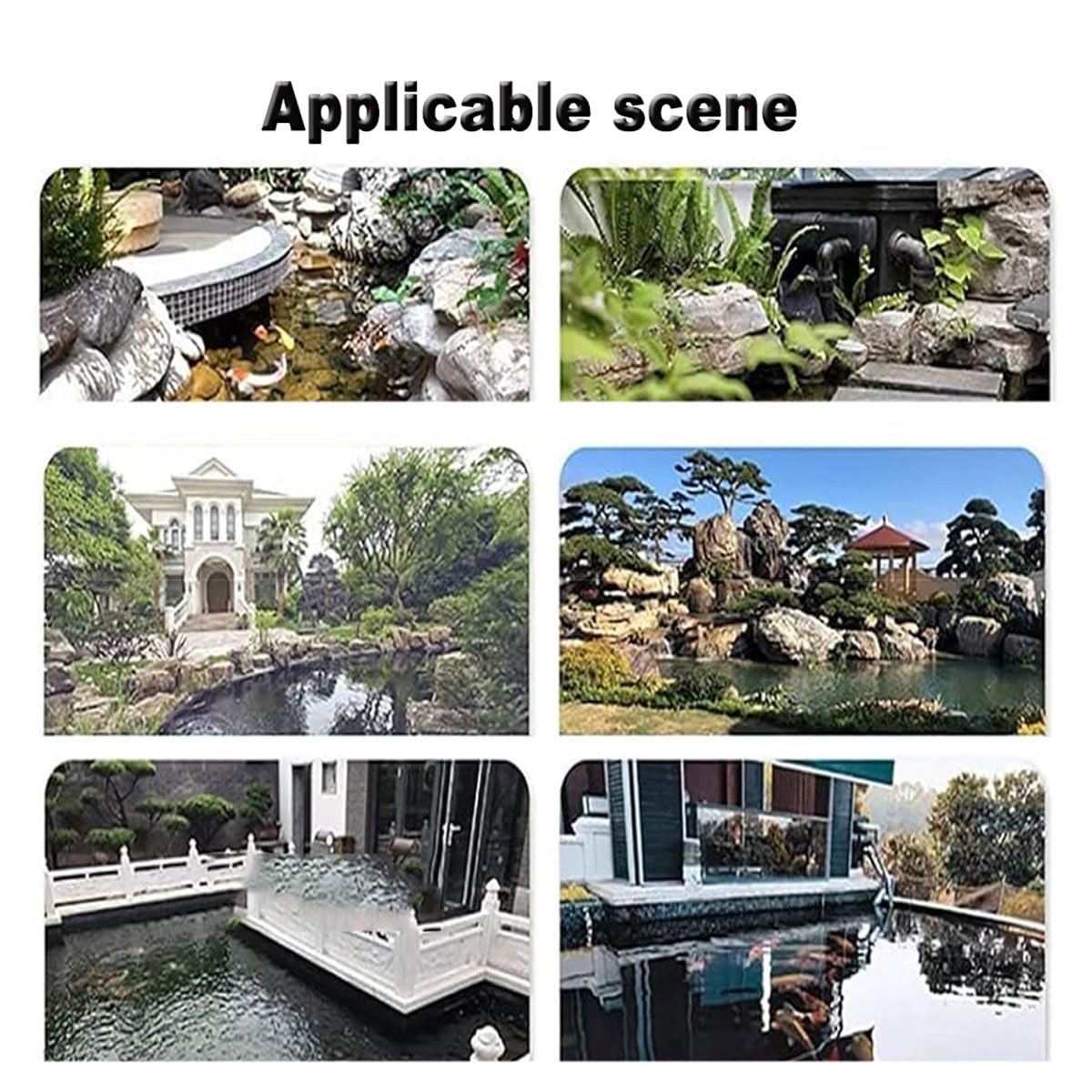 Skimmer galleggiante per laghetto, pulitore automatico per piscine con flusso di 4200 l/h, basso rumore e forte assorbimento, adatta il livello dell'acqua per piscina, giardino, laghetto per pesci