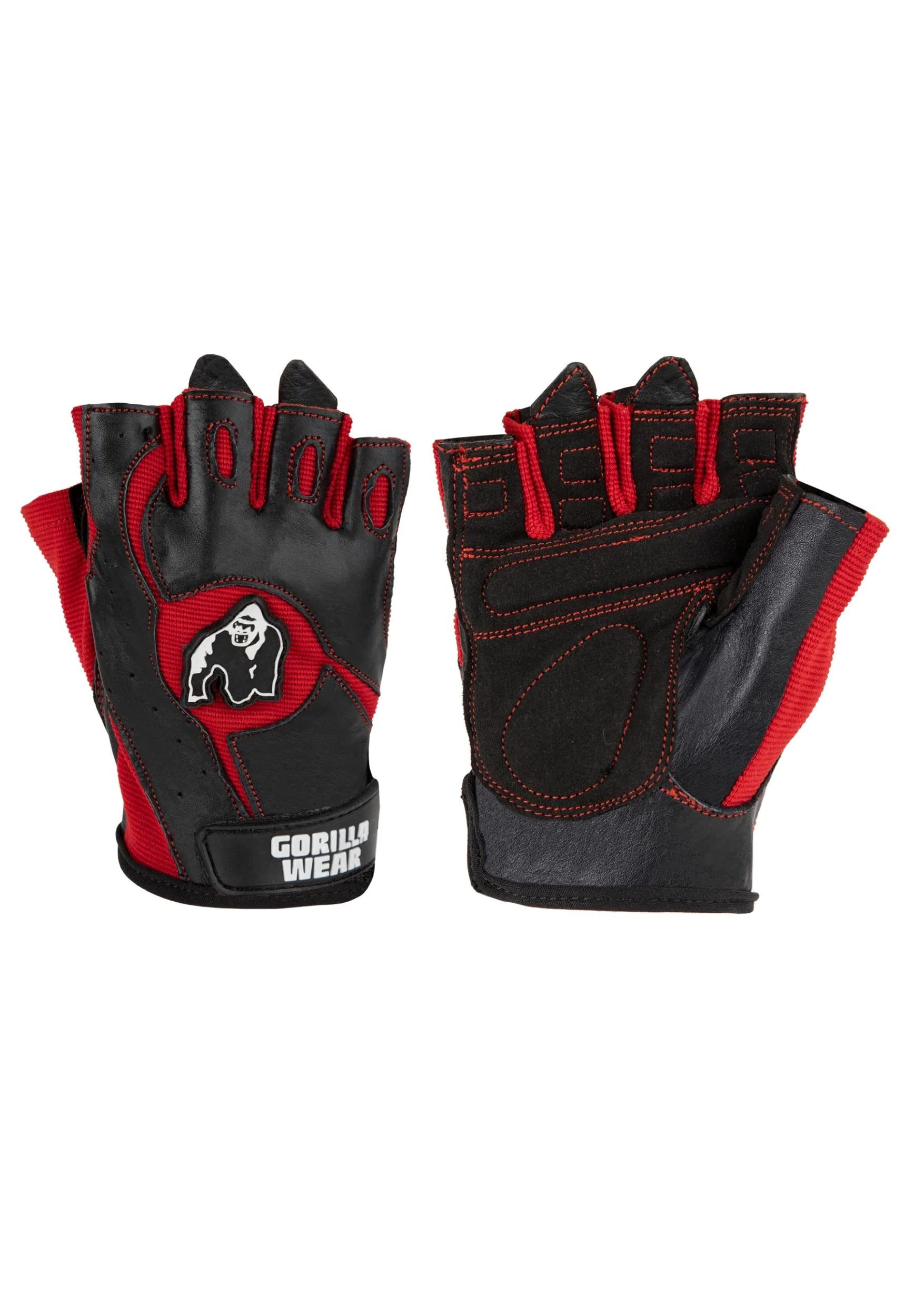 Gorilla Wear Trainingshandschuhe - Mitchell - Schwarz/Rot