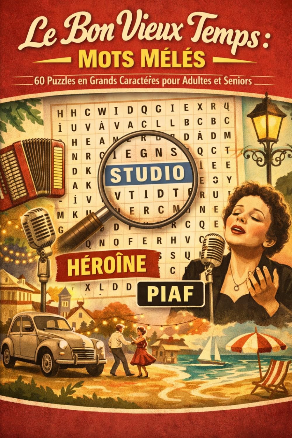 Le Bon Vieux Temps: Mots Mêlés | 60 Puzzles en Grands Caractères pour Adultes et Seniors