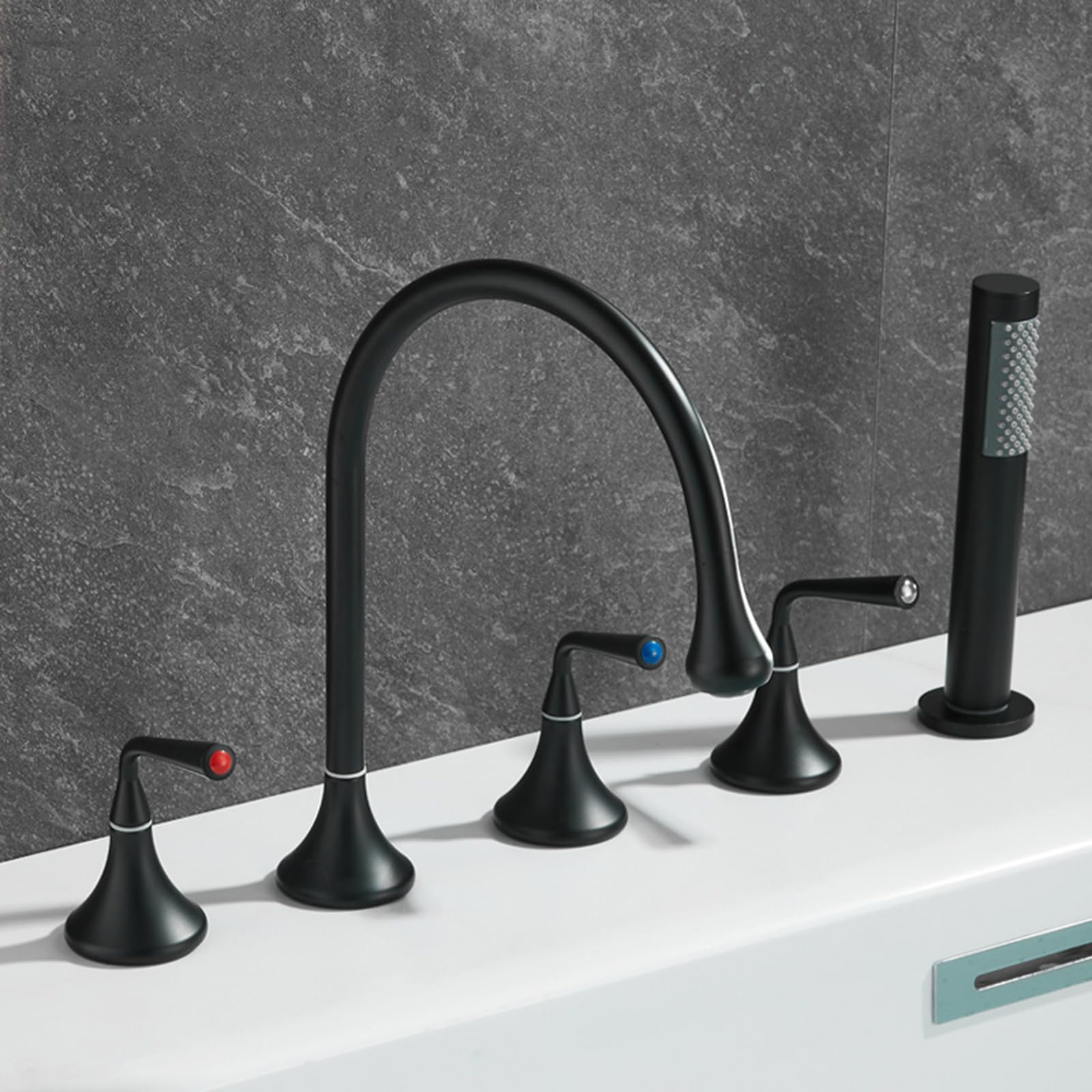 Mitigeur de douche double levier à douchette extractible pour un nettoyage ciblé