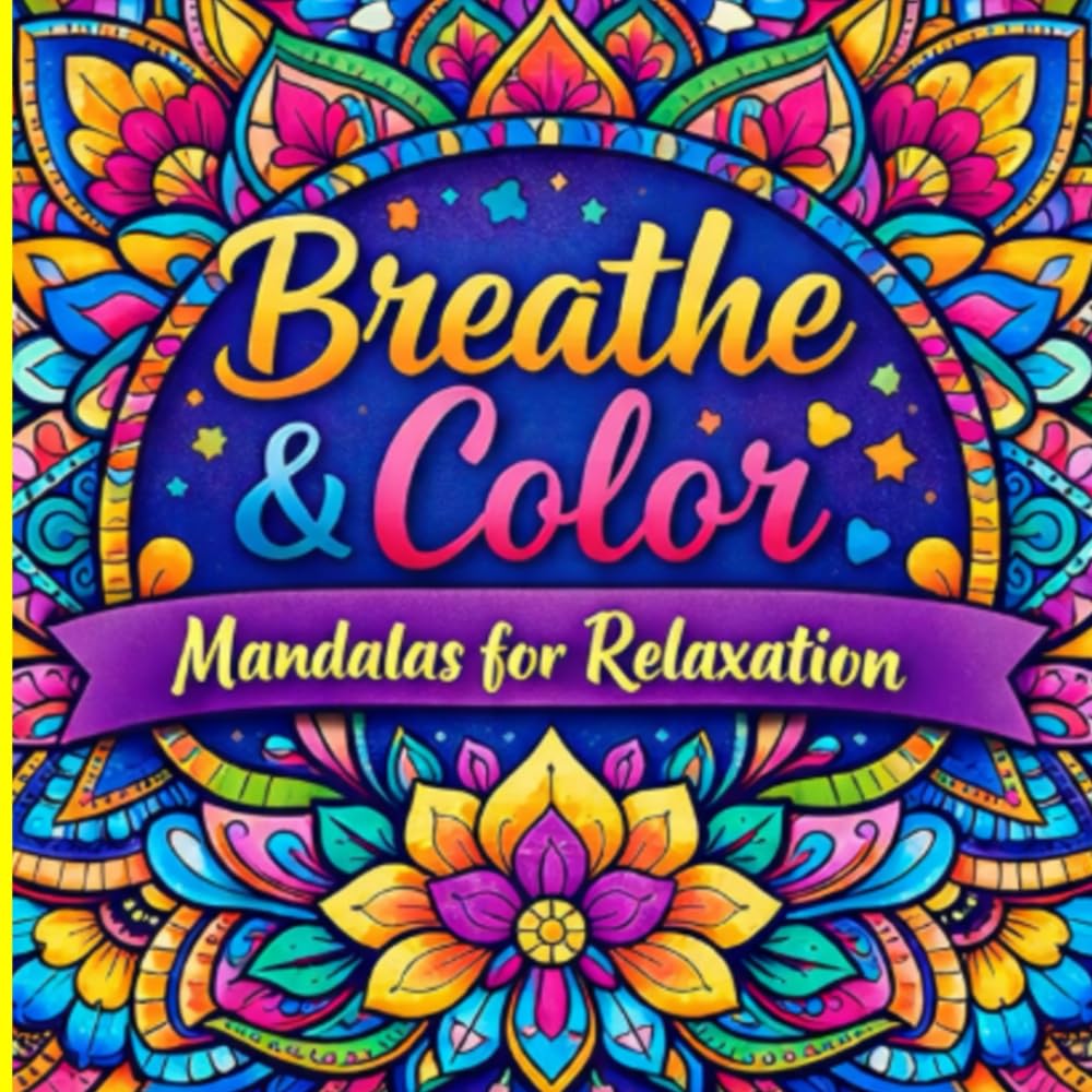 Breathe & Color: Mandalas for Relaxation: Relaxing Mandala Patterns: An Adult Coloring Book for Stress Relief and Mindful Relaxation