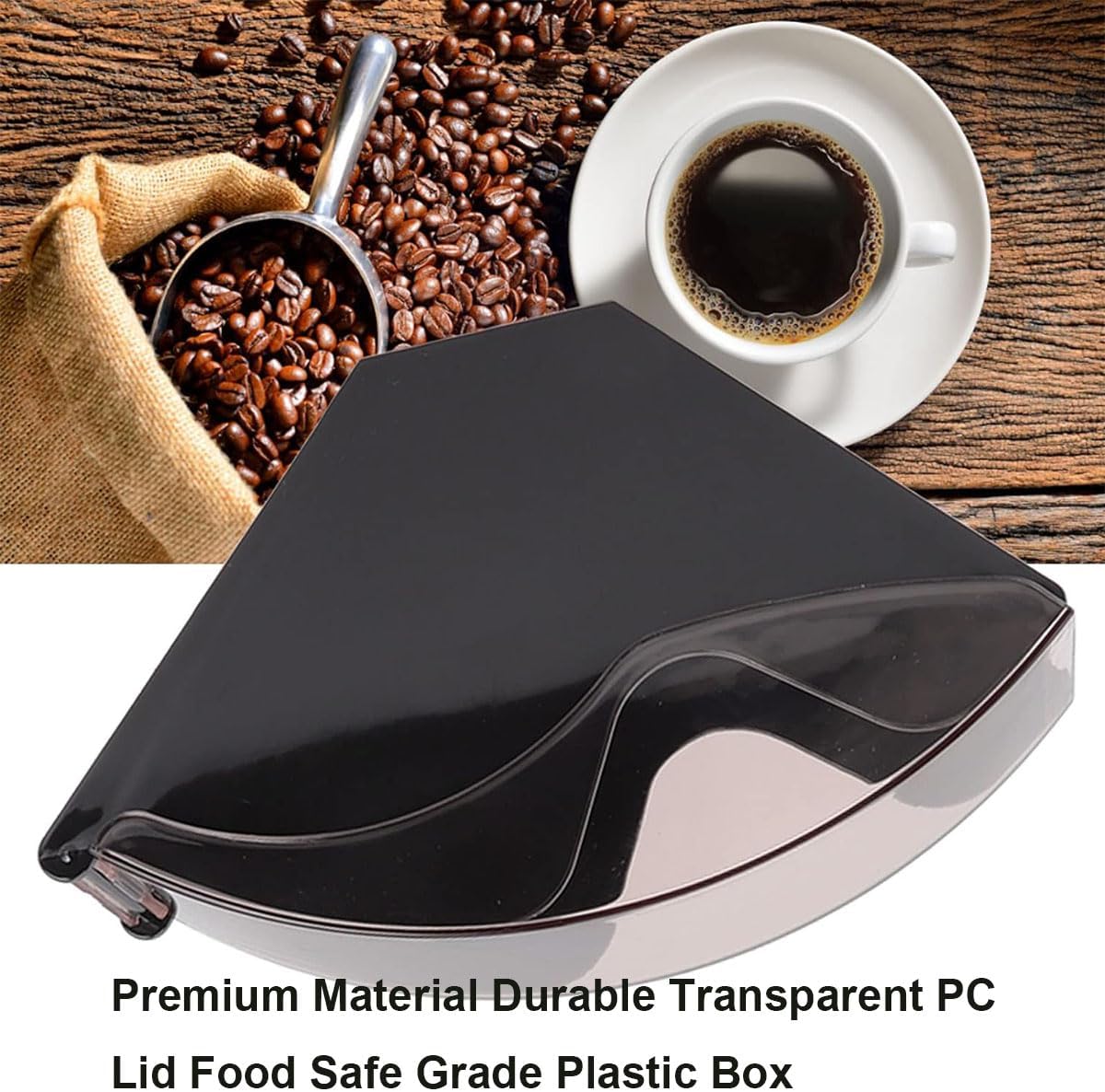 حامل أوراق فلتر القهوة، صندوق بغطاء لفلتر القهوة،...