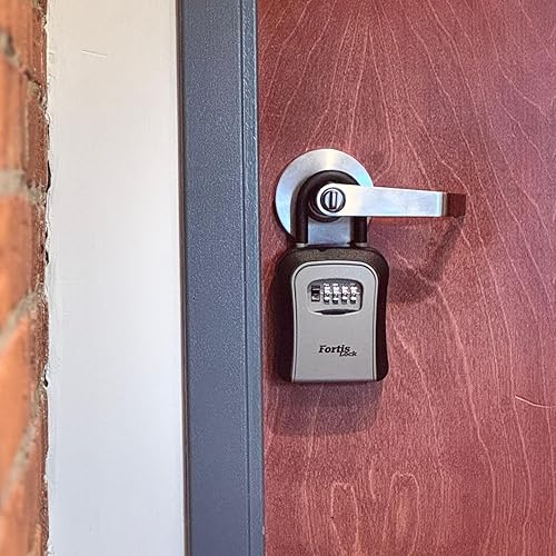 Miniatura 8 de Caja de seguridad grande para llaves con combinación reiniciable  Caja de seguridad resistente para llaves al aire libre  Caja de seguridad portátil