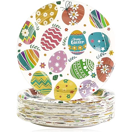 Festive Easter Dessert Paper Plates for Your Spring Celebrations
