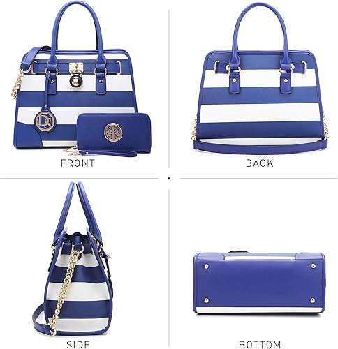 Miniatura 3 de Dasein - Bolso de mano para mujer, con asa superior, bolsa de hombro, bolsa de trabajo, 2 unidades.