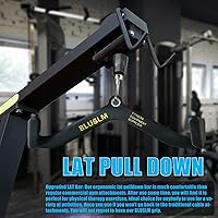 Vista 4 de LAT Pull Down Bar for Cable Machine, LAT Pulldown Attachments T-bar V-bar Cable Attachment for Gym, Back Tricep Strength Training Handle
