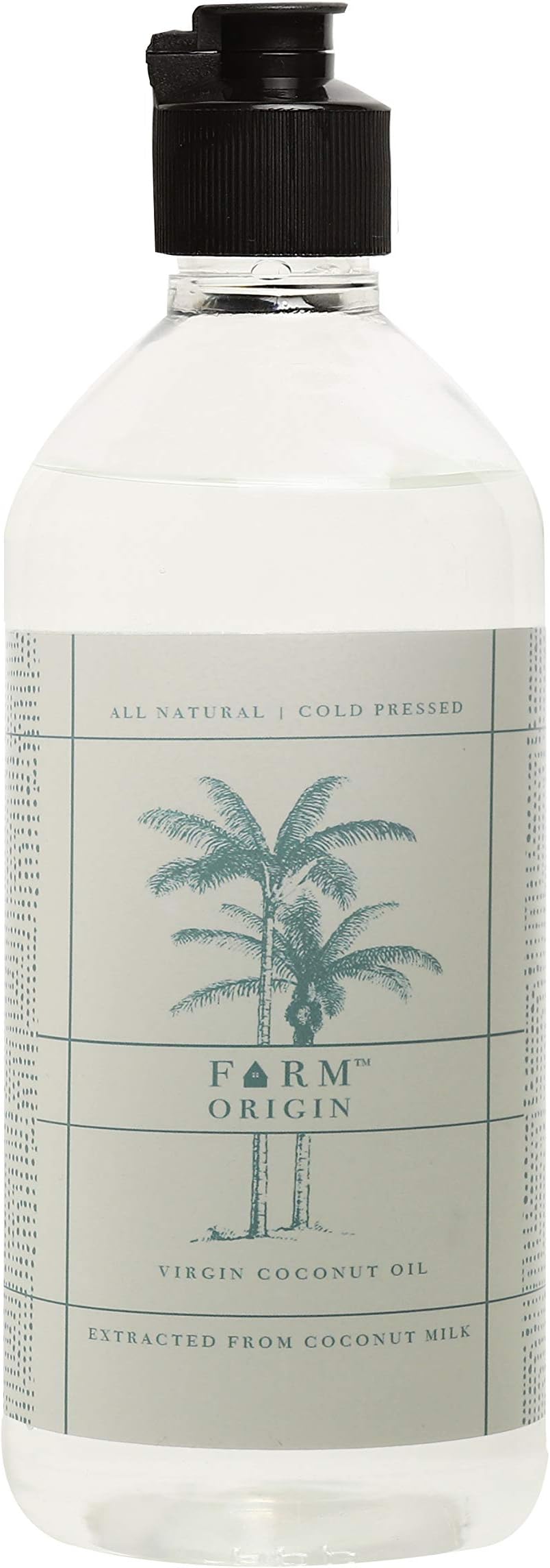 Farm Origin | Virgin Coconut Oil | Cold Pressed | Extracted from Coconut Milk (500 ML)