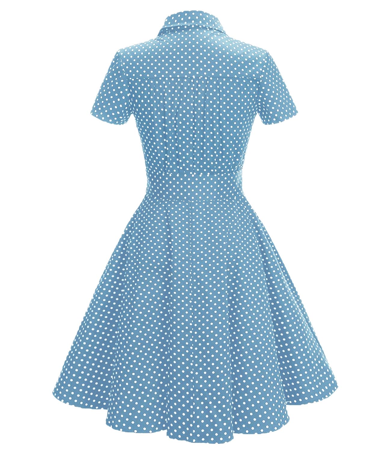 Gonna Vintage Anni 50 60 Audrey Hepburn Vestiti da Cocktail da Donna Elegante di Cotone Manica Corta