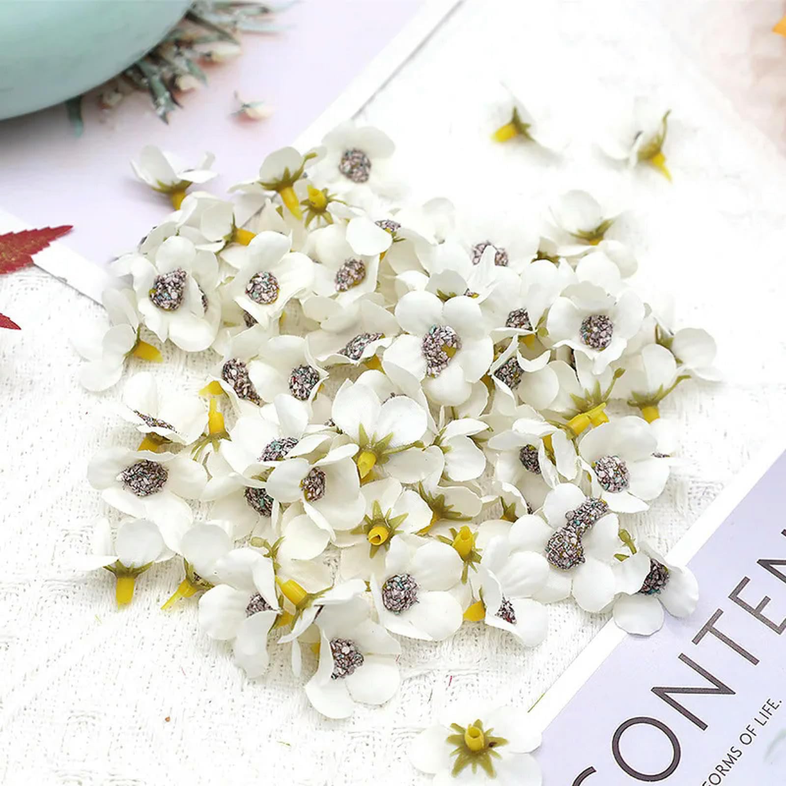 50 Pcs Mini Fleurs Artificielles Décoratives Accessoires De Bijoux