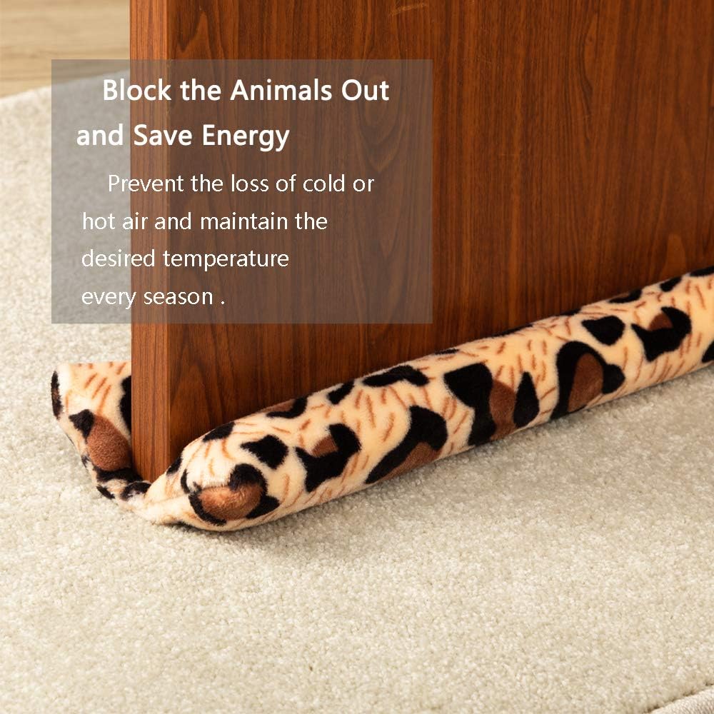 Megamore Under Door Draft Stopper Adjustable Insulation Sound Proof Door Draft Blocker for Noise Light Smell Stopper 32 to 35 inches