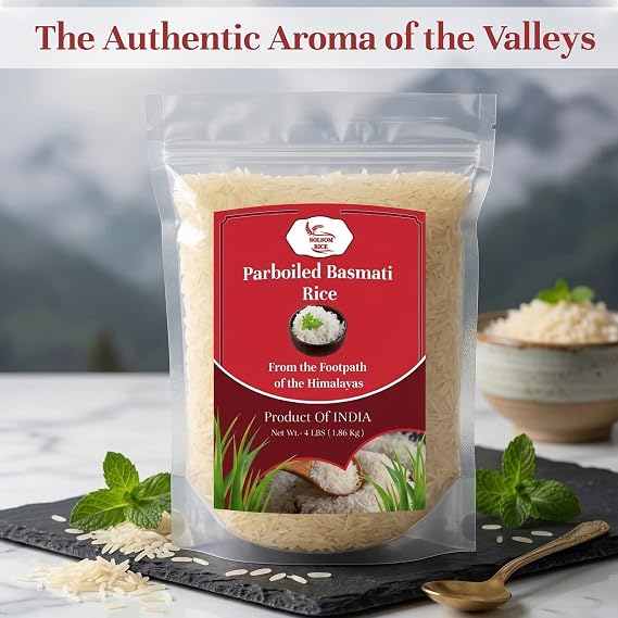 BolBom Minikit Rice Authentic Premium Parboiled Smelty Diabetics Organic White Rice - IET-4786 Century Chana Ma Rice, Nutritious, Gluten-Free, Protein-Rich for Cooking Healthy Food-4 Lbs