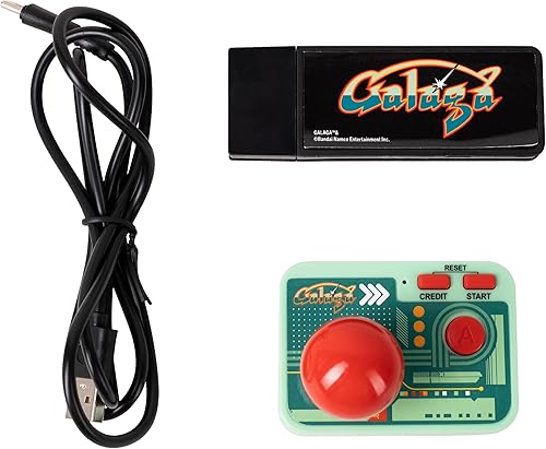 Miniatura 2 de Galaga Plug & Play Consola Arcade con TV Stick y joystick inalámbrico  Juego clásico de Galaga en tu TV, juegos retro nostálgicos, fácil