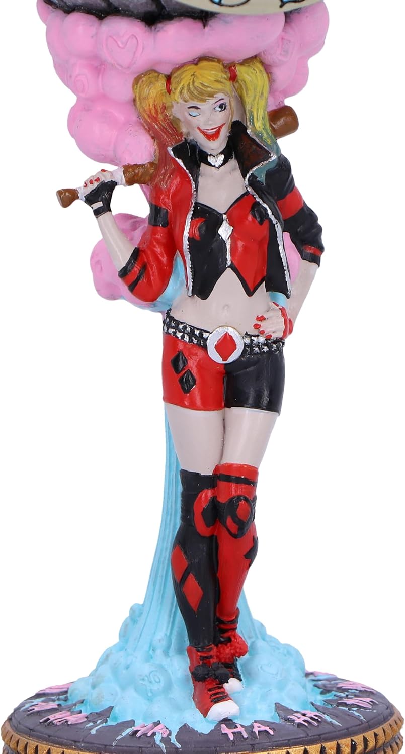 Nemesis Now Harley Quinn Goblet, Resin, Officially Licensed DC Merchandise, DC Batman Harley Quinn Goblet, DC Home Decor, Stainless Steel Insert, Cast in The Finest Resin, Expertly Hand-Painted