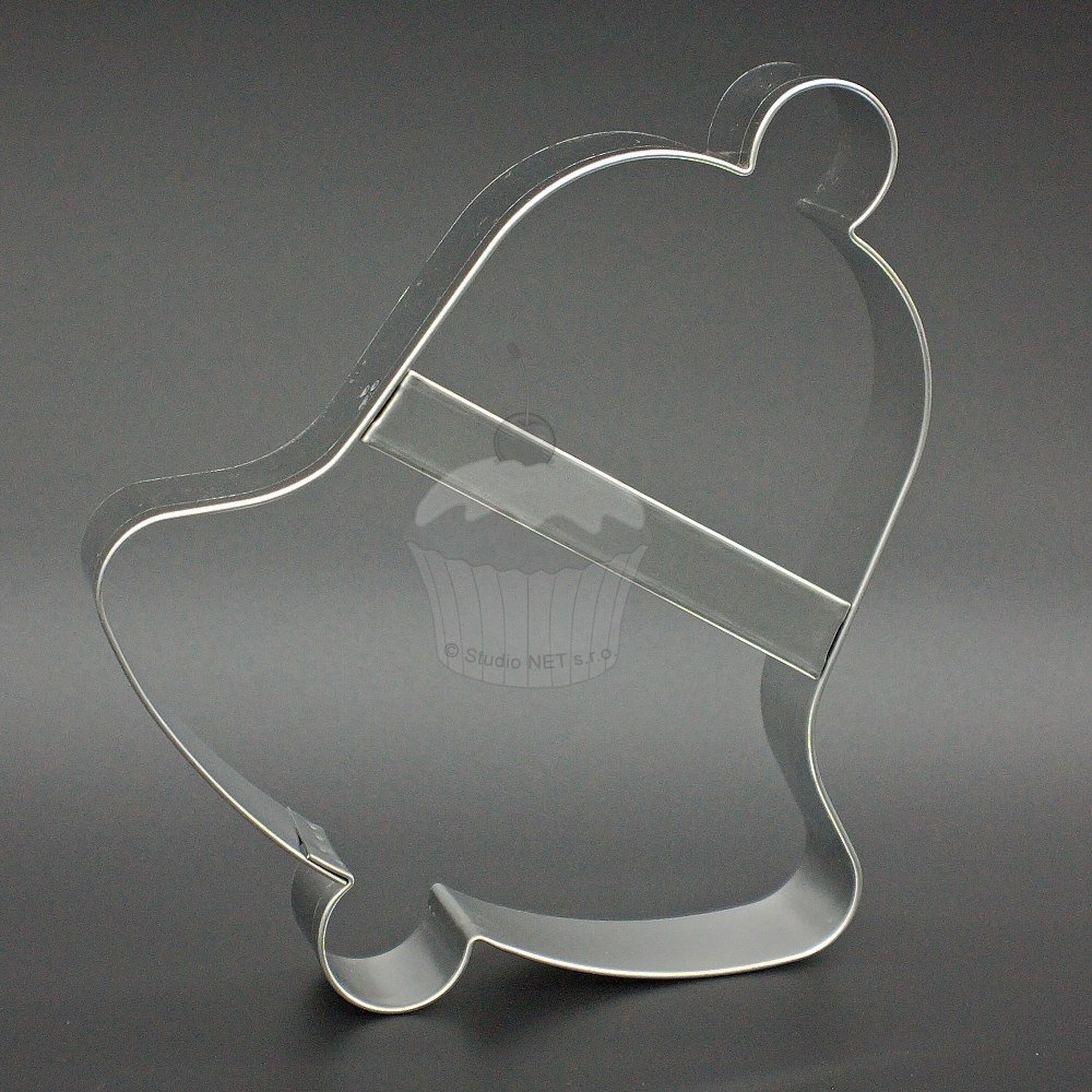 BLEX Halusky Christmas Bell II Shaped Cookie Cutter, Silver, Pack of 6
