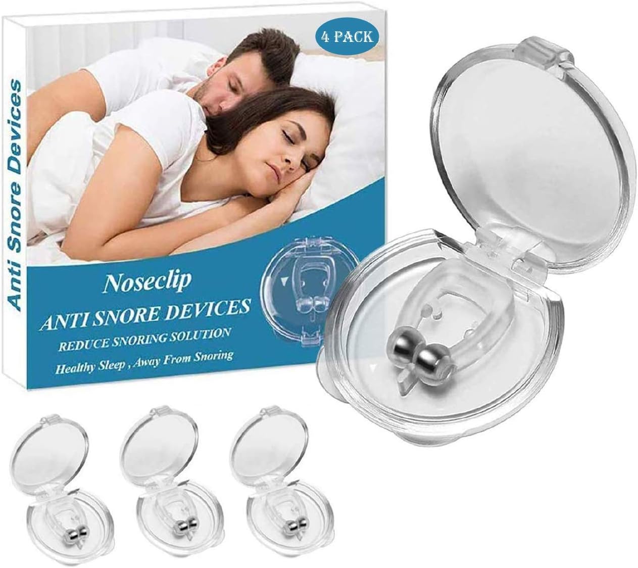 Anti Snoring Devices, 4 Pack Snoring Device, Sleeping Aid, Silent Snore Stop Device, Stop Snoring Nose, Anti Snoring Nose Vents, Clipple Snore Device, Snore Away, Snoring Solution, Anti Snore