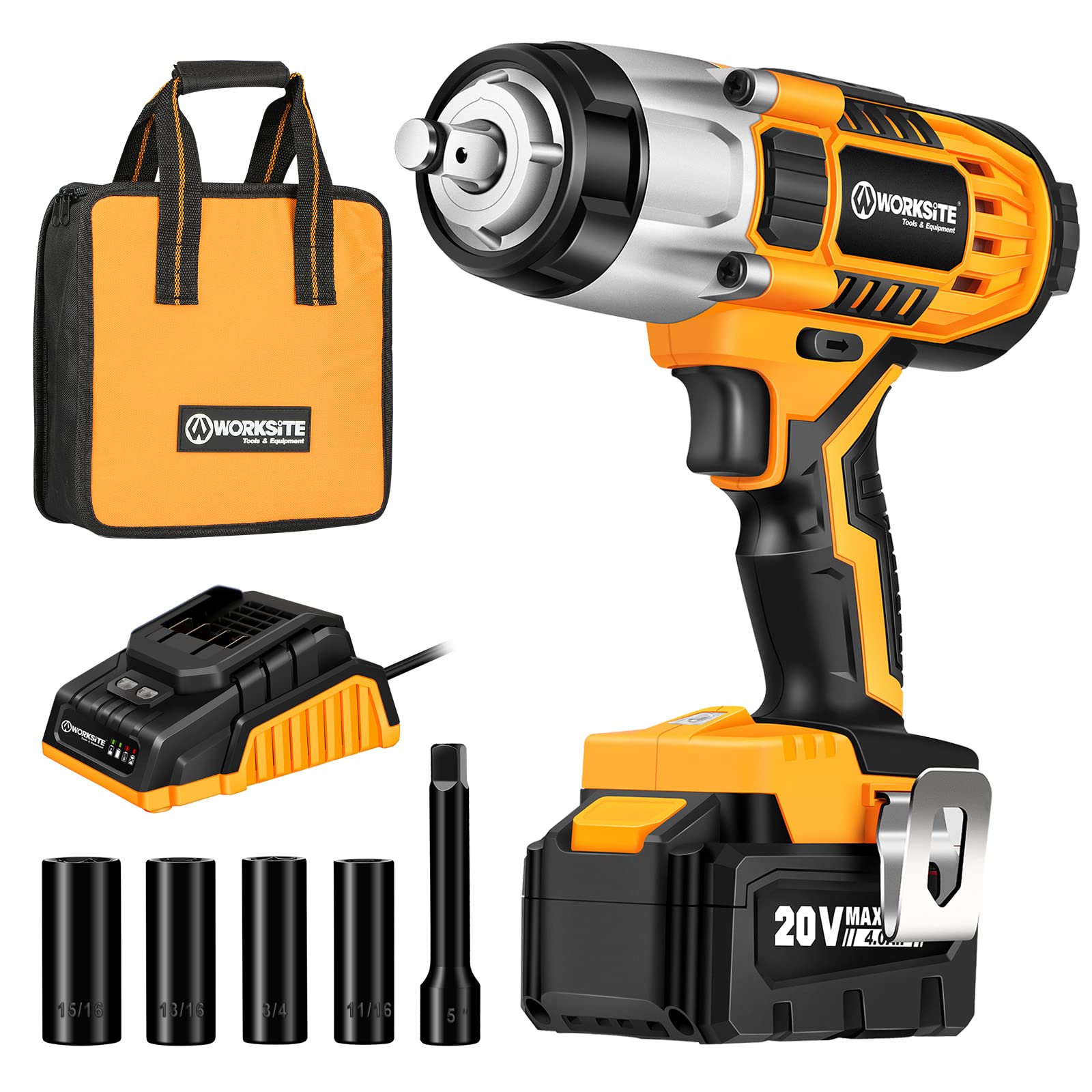 WORKSITE Impact Wrench Cordless 1/2 