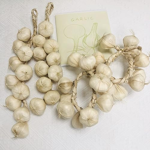 Miniatura 2 de Cuerdas de ajo de espuma de verduras artificiales, 20 pulgadas, verduras sintéticas para decoración del hogar, cocina, fiesta, pub (ajo, 4 cuerdas)