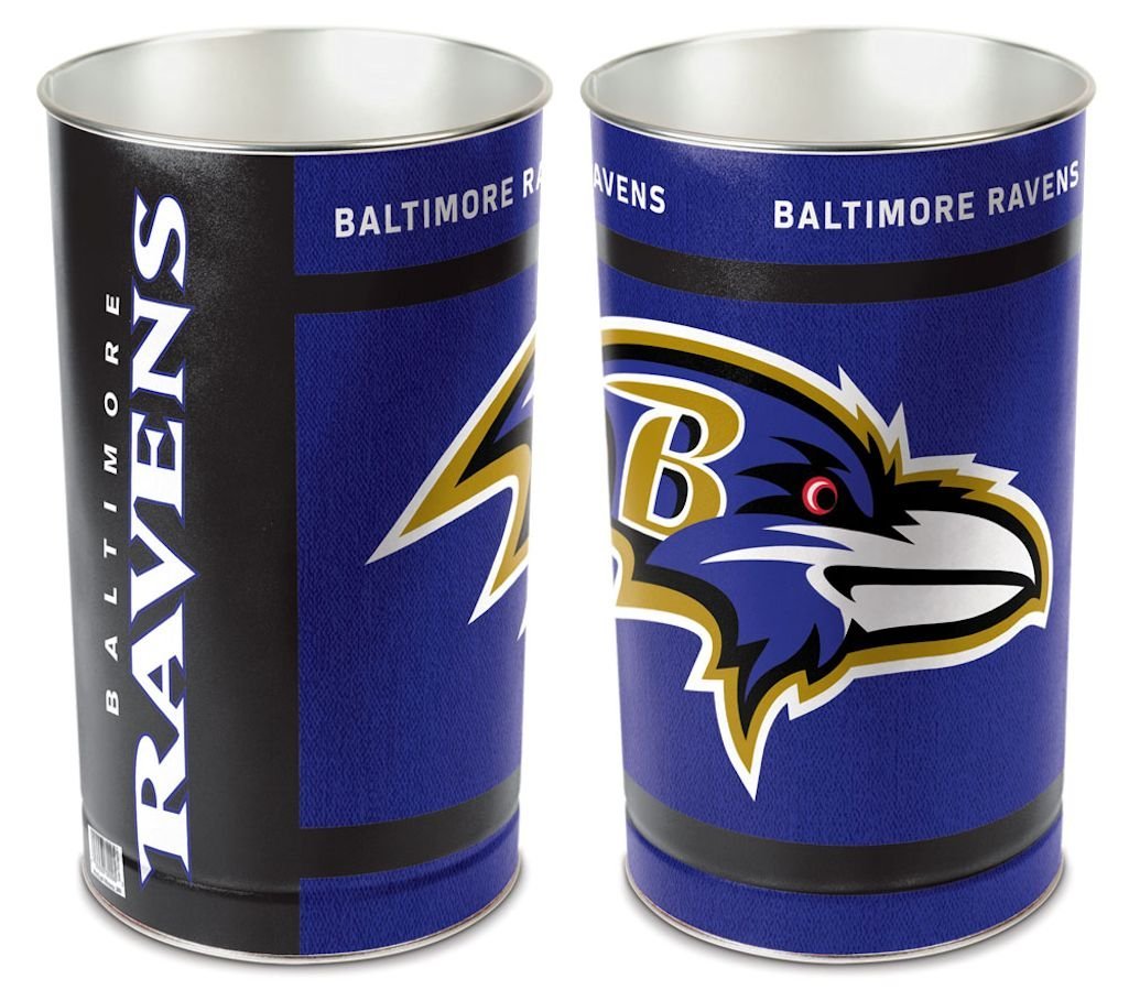 WinCraft Inc. Baltimore Ravens 15" Waste Basket
